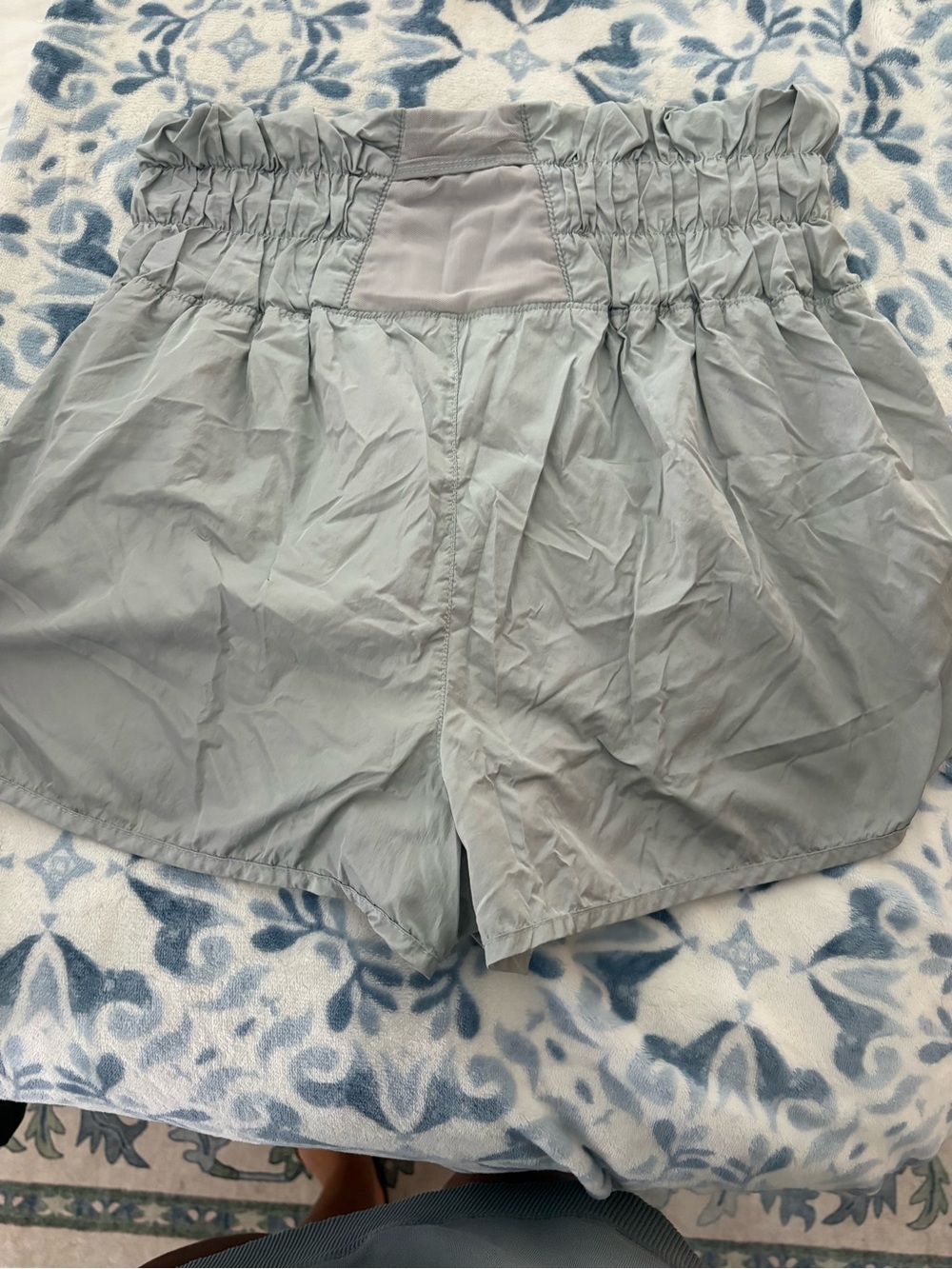 Free people Light Gray Women’s High-Waist Elastic Shorts